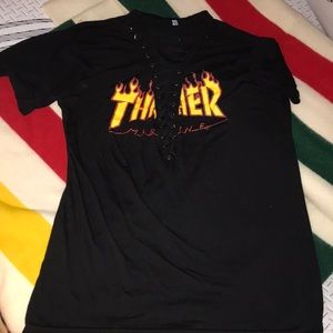 Thrasher inspired T - Shirt Dress